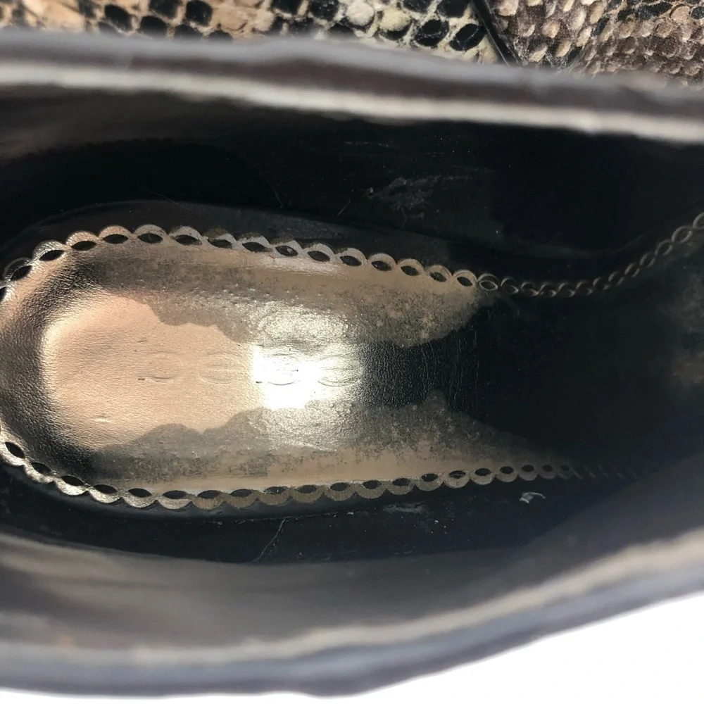 BEBE Faux Snakeprint Size 10 Platform Heels